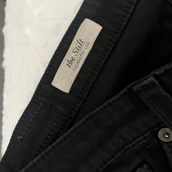 AG Adriano Goldschmied Jeans Ag The Stilt Cigarette Leg Jeans Washed Bla… - Picture 7 of 11